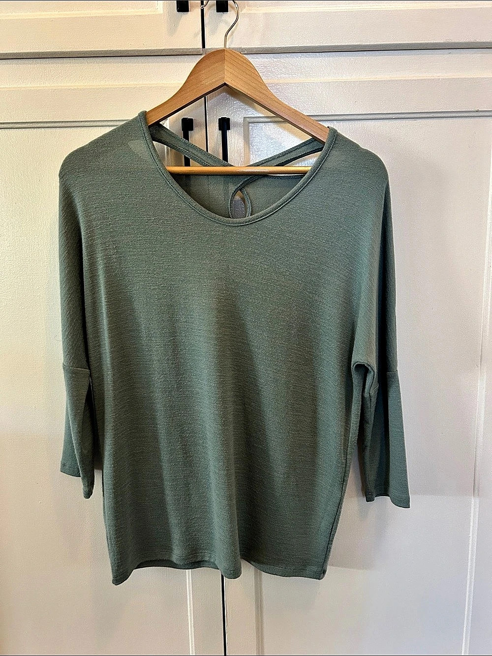 Market & Spruce Long Sleeve Tunic in Green Size Small Like New